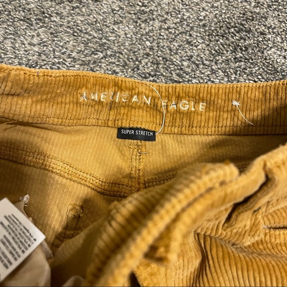 American Eagle | Mustard Corduroy Mom Jeans - Picture 4 of 7